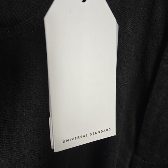 Universal Standard Women's Size 00 Black Carrie High Rise Wide Leg Jeans NWT - Picture 9 of 13